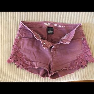 Mauve Mossimo High Rise Shorts